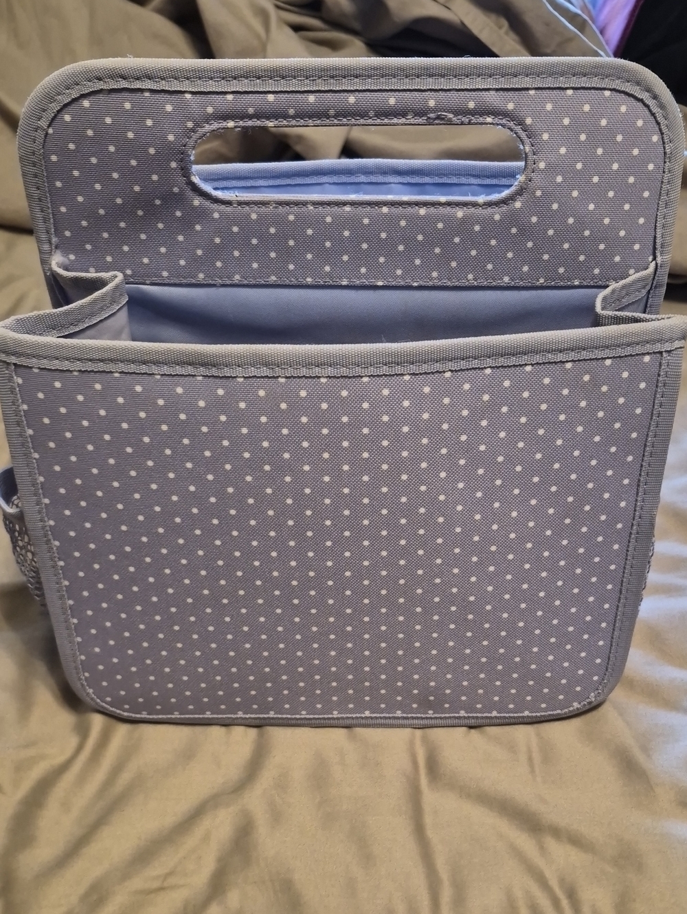 Thirty One Polka Dot Light LavanderTote Organizer Bag